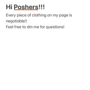 Hi poshers!!